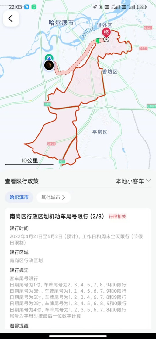 尚志大街限行-尚志大街到友谊路方向禁行吗