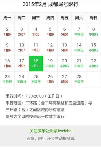 关于“成都车辆限行尾号”你不知道的事-第8张图片 关于“成都车辆限行尾号”你不知道的事-第8张图片