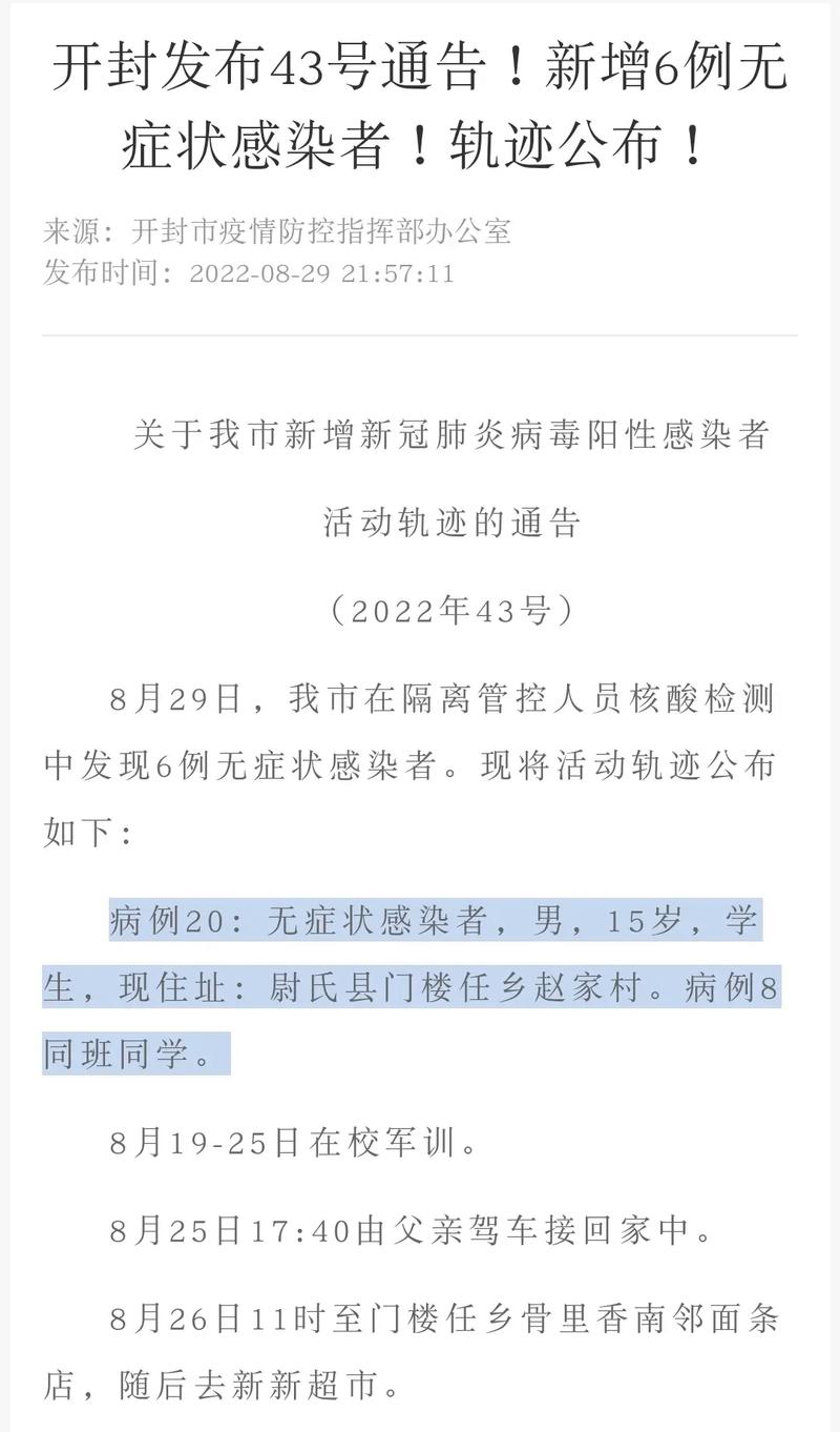 开封9日疫情，开封今日新增病例-第5张图片