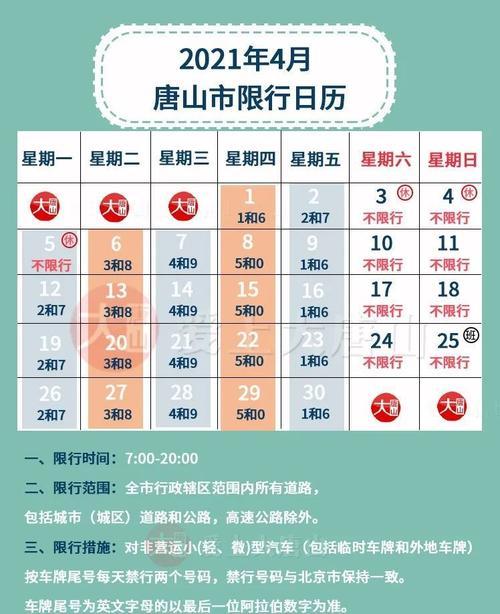 唐山限号时间/唐山限号时间表最新-第4张图片 唐山限号时间/唐山限号时间表最新-第4张图片