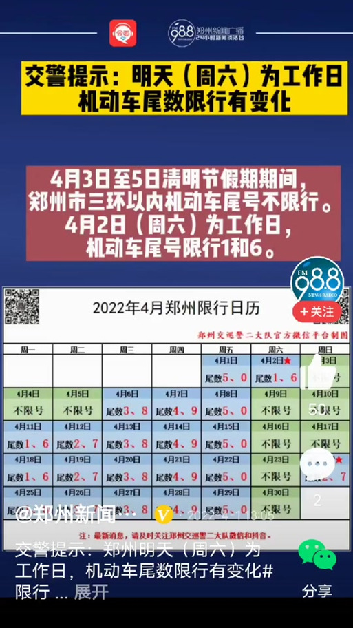 关于“郑州限号时间段”你不知道的事