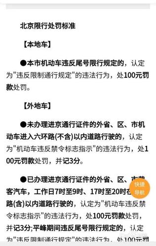 限号违章处罚，限号违规罚多少钱