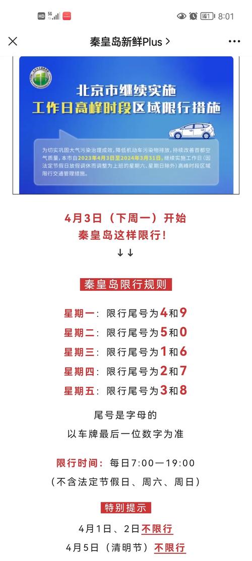 秦皇岛限号时间-秦皇岛限号时间最新-第2张图片 秦皇岛限号时间-秦皇岛限号时间最新-第2张图片