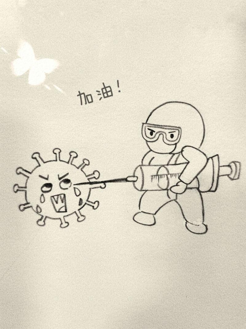 为战疫情绘画，战疫情为主题画一幅画-第7张图片