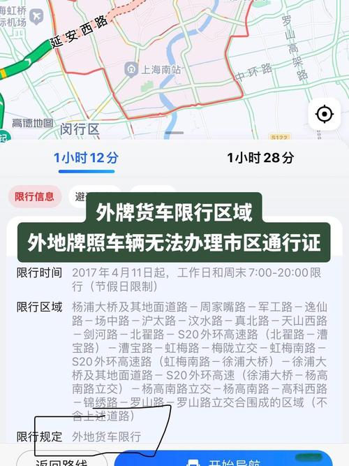 2017上海限行地图/上海市限行规则2019