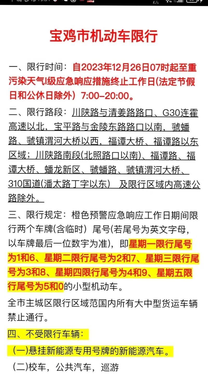 关于“宝鸡市限号吗”你不知道的事-第5张图片
