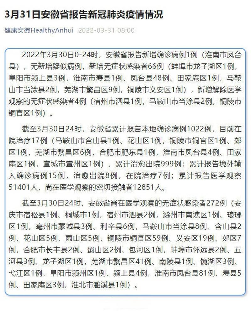 【安徽无症状疫情/安徽无症状病例】-第4张图片