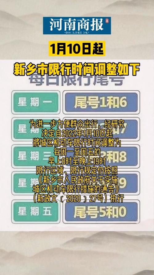 明天新乡限号吗，明天新乡限什么车号-第5张图片