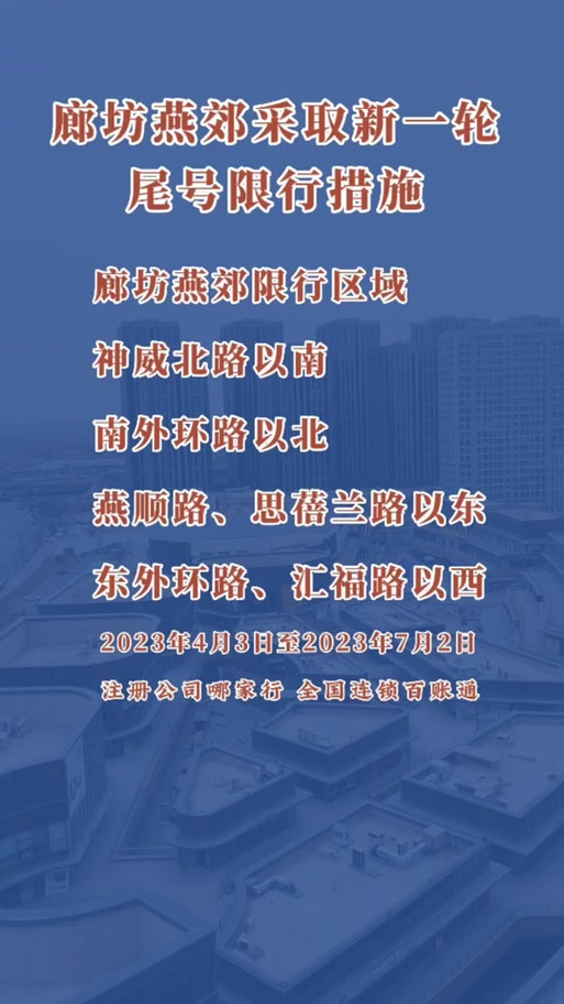 燕郊车限行-燕郊车限行吗最新消息