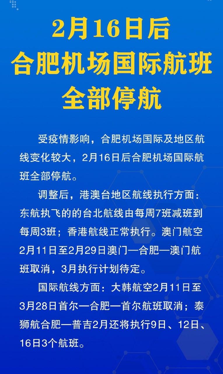 【合肥疫情机场/合肥疫情机场停运了吗】