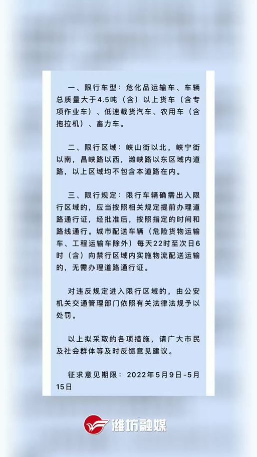潍坊市外地车限行,潍坊市外地车限行规定-第7张图片 潍坊市外地车限行,潍坊市外地车限行规定-第7张图片