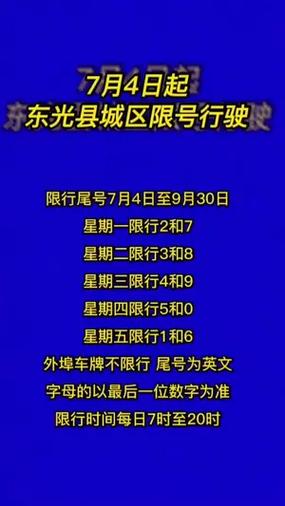 关于“东光县限号”你不知道的事-第5张图片 关于“东光县限号”你不知道的事-第5张图片
