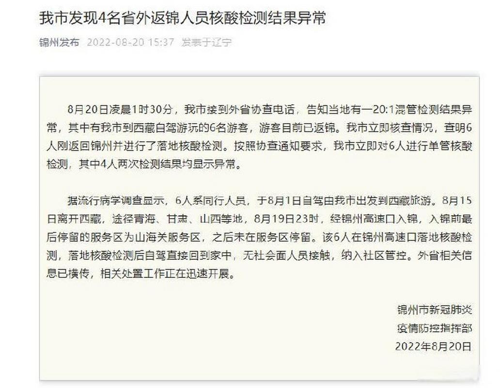 【锦州近来疫情/锦州疫情什么时候开始】-第2张图片