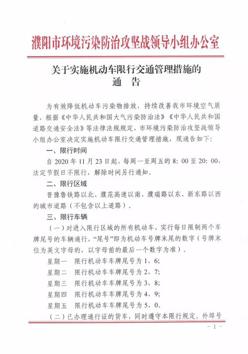 【濮阳车辆限号/濮阳车辆限号最新消息】