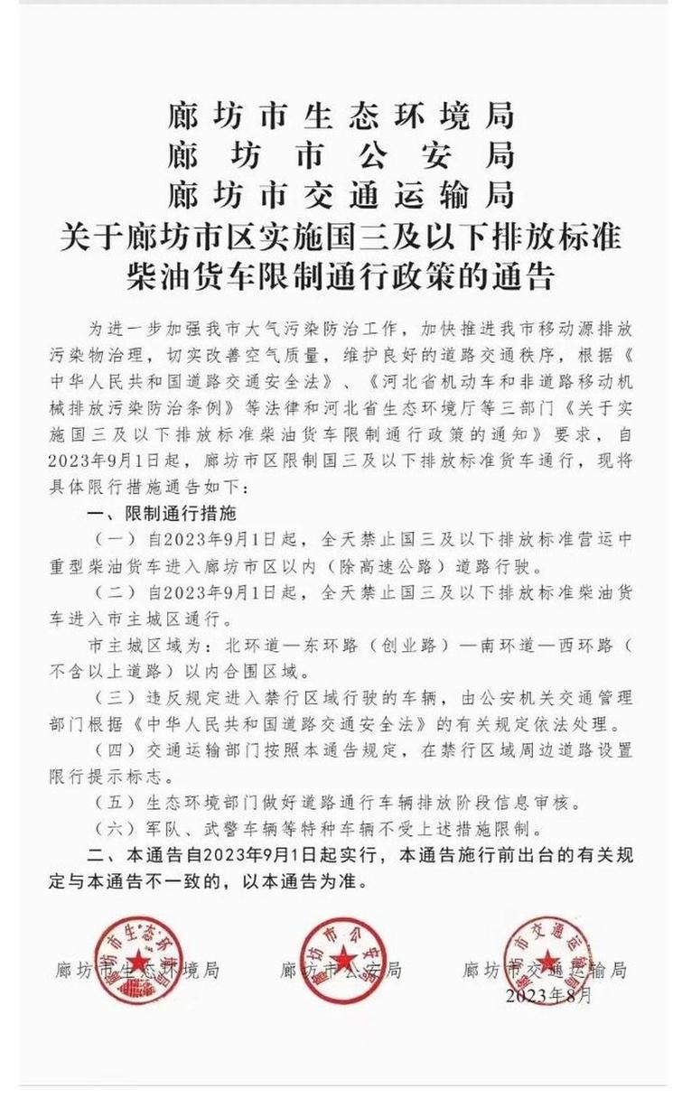 关于“廊坊限行区域”你不知道的事-第8张图片