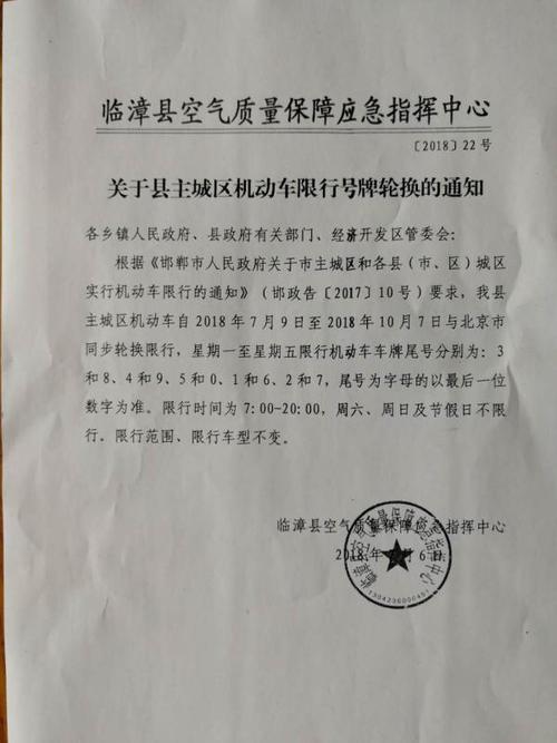 临漳限号-临漳限号吗-第4张图片