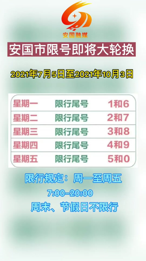 【安国限号区域/安国限号查询 今日2020】-第2张图片