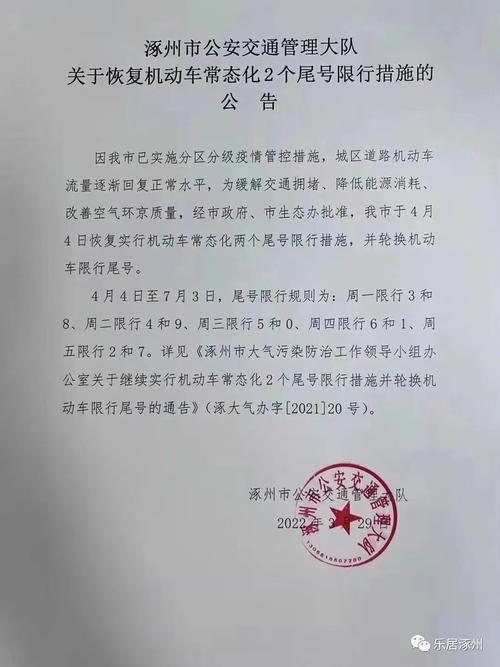 涿州最新限号/涿州最新限号表2024年6月-第4张图片 涿州最新限号/涿州最新限号表2024年6月-第4张图片