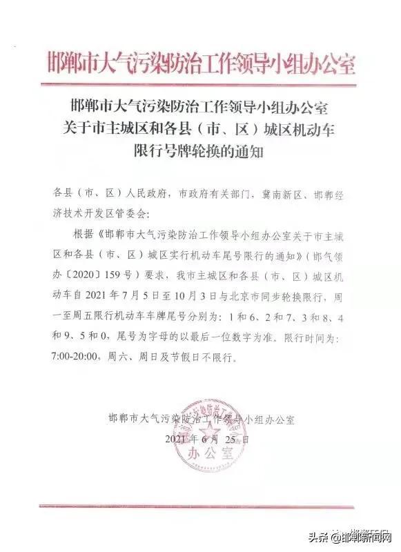 关于“邯郸西环限号吗”你不知道的事-第4张图片 关于“邯郸西环限号吗”你不知道的事-第4张图片