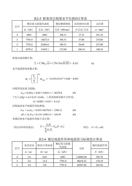 【地震作用计算/地震作用计算及内力分析可以采用】-第2张图片 【地震作用计算/地震作用计算及内力分析可以采用】-第2张图片