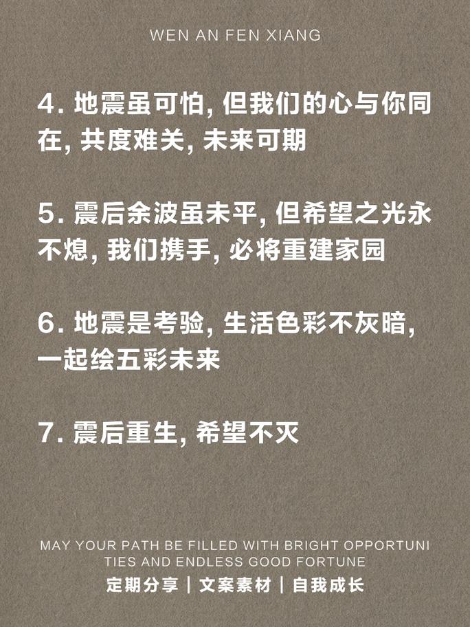 关于“地震慰问语”你不知道的事