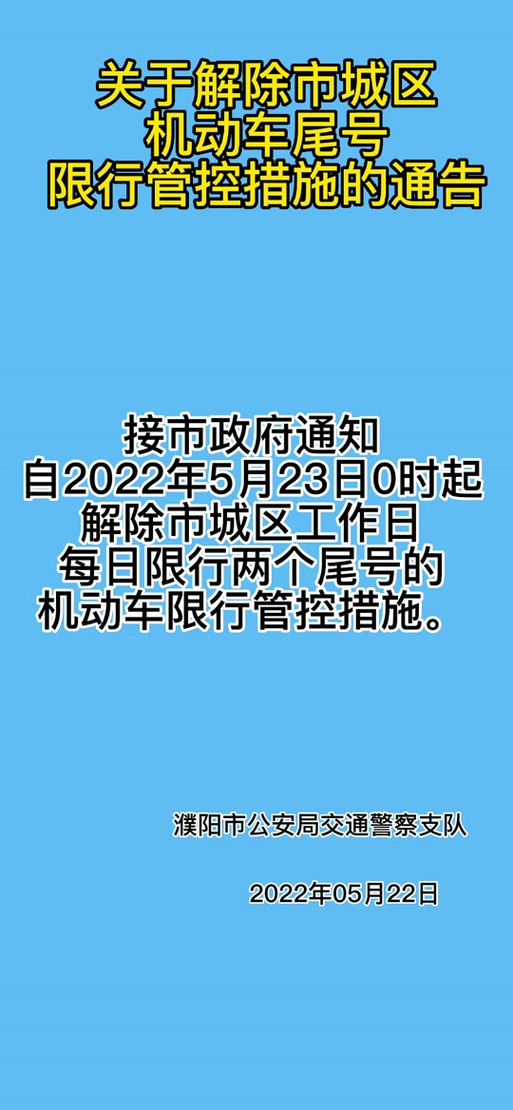 濮阳现在还限号吗/濮阳现在限号吗2025年-第4张图片 濮阳现在还限号吗/濮阳现在限号吗2025年-第4张图片