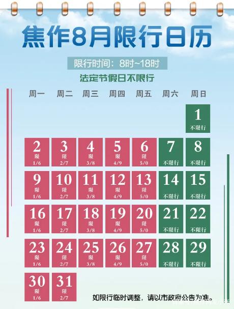 【焦作机动车限号/焦作机动车限号规定】-第6张图片 【焦作机动车限号/焦作机动车限号规定】-第6张图片