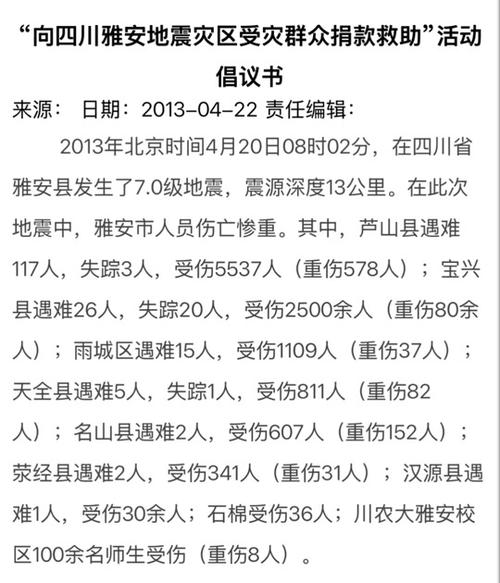 雅安地震捐款-雅安地震捐款明细表-第4张图片 雅安地震捐款-雅安地震捐款明细表-第4张图片
