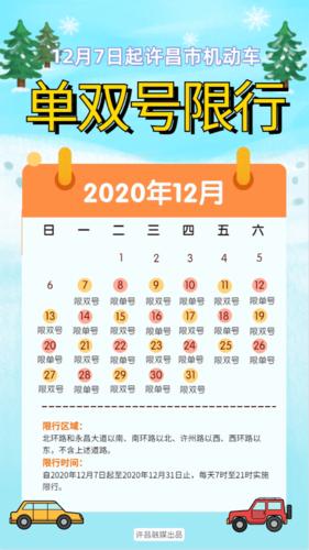 许昌市限号通知/许昌限号公告-第6张图片