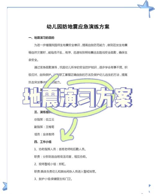 幼儿园防地震/幼儿园防地震内容-第6张图片