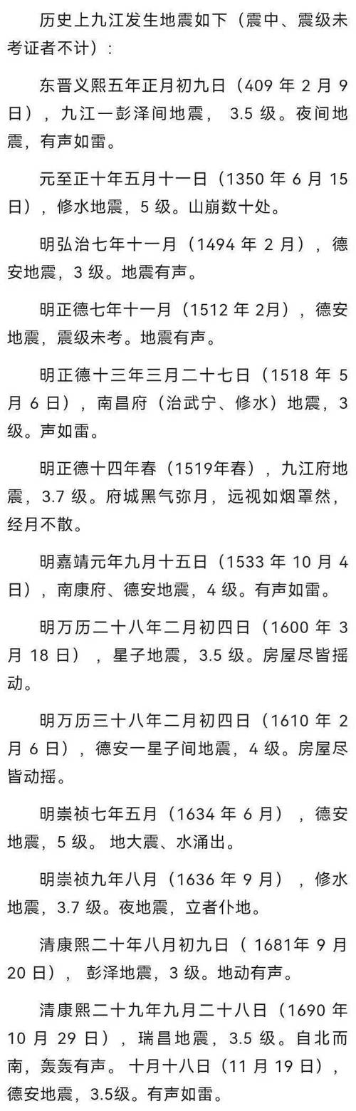 江西最大地震,江西地震的几率有多大-第5张图片 江西最大地震,江西地震的几率有多大-第5张图片