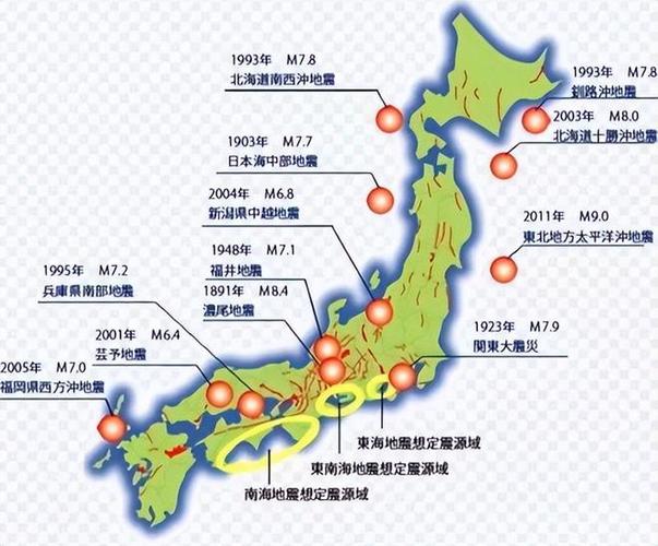 南海海沟地震-南海海沟地震带分布