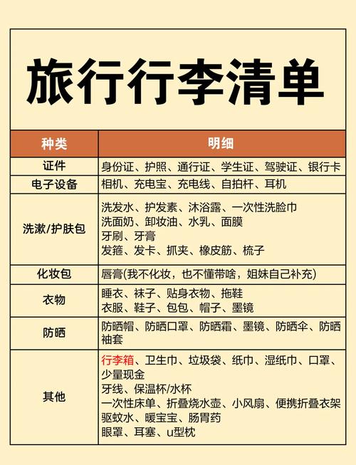 出行游玩物品怎么拿下来/出去旅游东西放哪里
