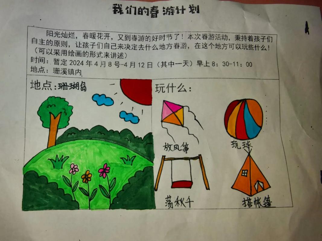 小学的出行计划怎么写/出行计划小报-第3张图片