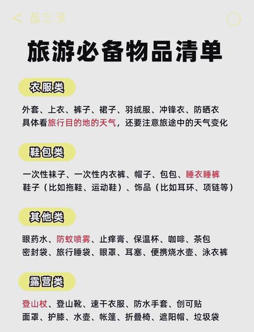 假期出行必需品有哪些-假期出行必需品有哪些英文-第5张图片