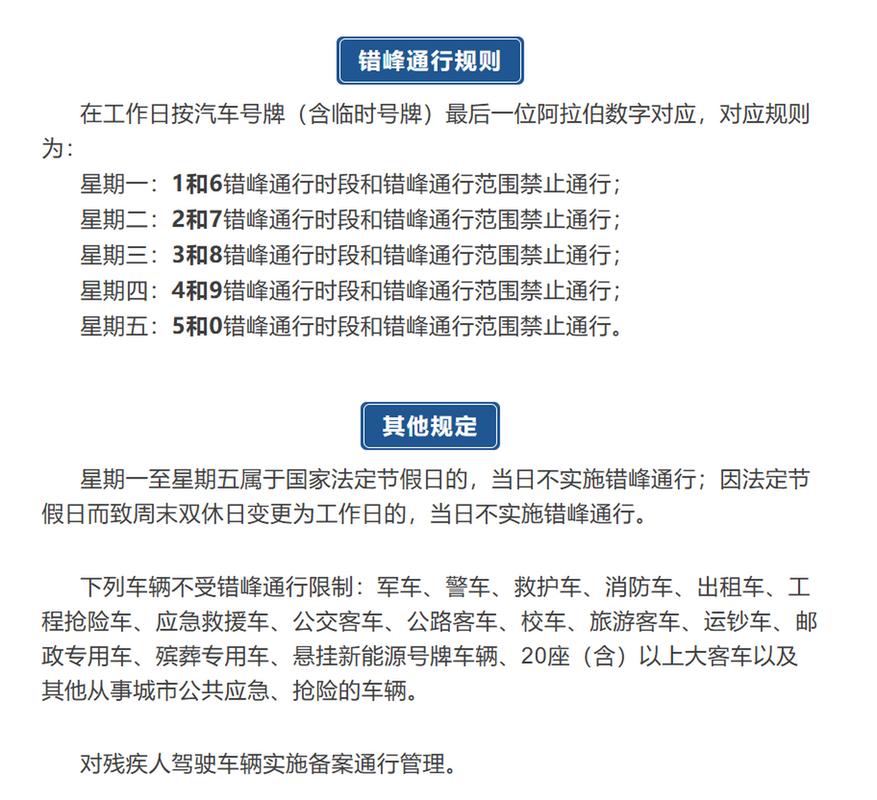 什么是非错峰出行日，违反错峰出行规定-第6张图片