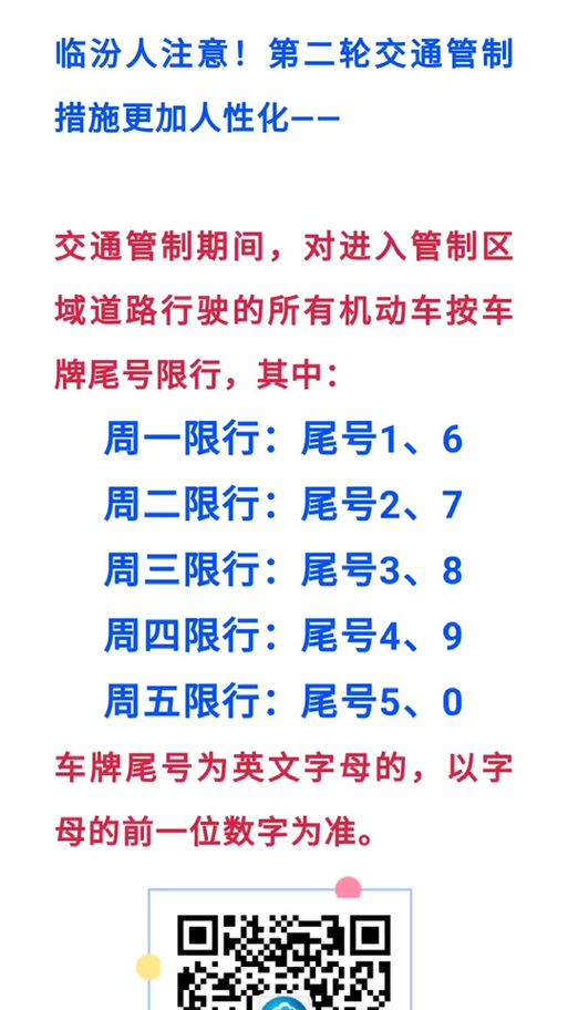 关于“临汾为什么又限号出行”你不知道的事-第7张图片 关于“临汾为什么又限号出行”你不知道的事-第7张图片